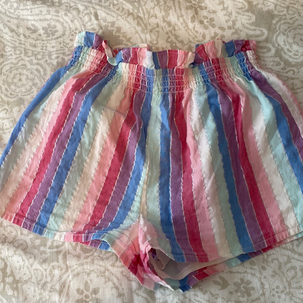 Privacy Please. Shimmery high waist pants. Pink, blue, green. S